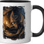 Taza Cerámica Dragon Negro/Blanco