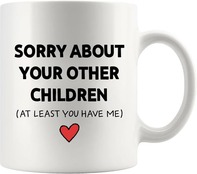 Vasos cerámica 11oz blanco regalo divertido familia