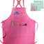 Delantal mujer cocina lona bolsillos ajustable barbacoa