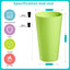 Set 8 vasos plástico 35oz reutilizables multicolor sin BPA