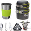 Kit 9 Pzas Utensilios Camping Acero Inox 304 Plegable