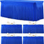4 Pzas Tablecloth Elástico Rectangular 6ft Azul