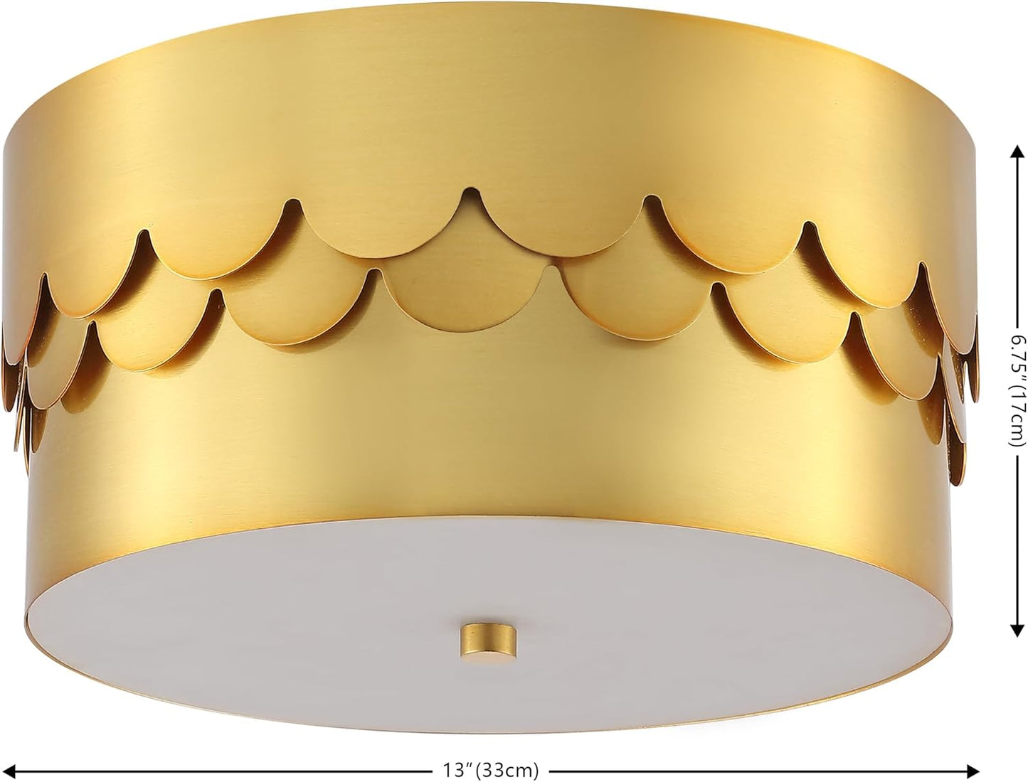 Lámpara empotrado latón dorado 3 luces 13pulg LED incluidas