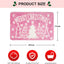 Alfombra navidad rosa tapete baño 17x27pulg hogar sala