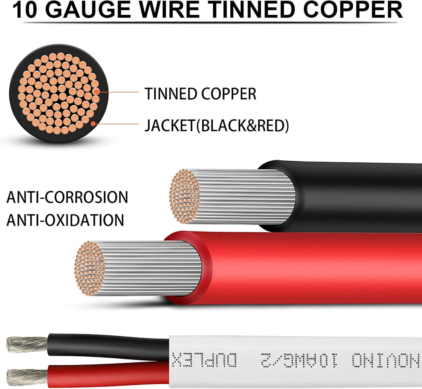 Cable marino 10 AWG 15ft cobre estañado lanchas