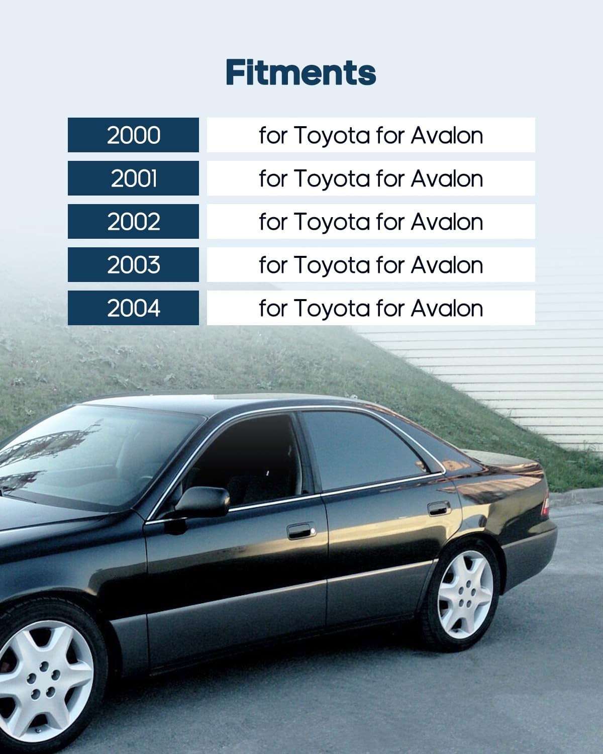 Manija puerta exterior conductor repuesto Toyota Avalon negro