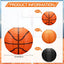 16 Faroles Baloncesto 8pulg Color Naranja y Negro Decoración Fiesta
