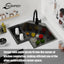 Fregadero cocina esquina 25pulg acero inox con rejilla
