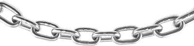 Cadena acero inox 316 5/32 pulg 50pies eslabones medianos