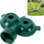 Regador de jardín metal dual circulo para césped y plantas