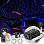 Set 6 luces estrella fibra óptica RGBW control remoto