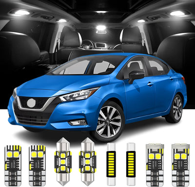 Kit 6 luces LED repuesto Nissan Versa 13-23 Note 14-19 blanco