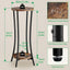 Soporte plantas 30pulg madera 2 niveles sala patio