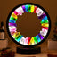 Lámpara noche cristal 8.6pulg USB 3 colores modo atenuación
