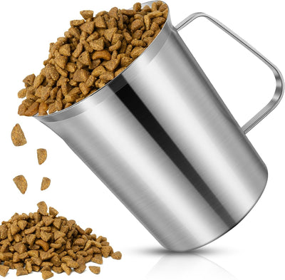 Cuchara acero inox 304 para perros gatos y pájaros
