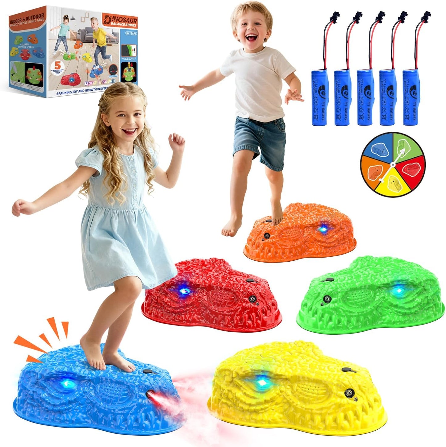 Juguetes dinosaurios para niños con niebla luz y equilibrio