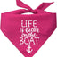Bandana triángulo ajustable algodón 100 rosa intenso