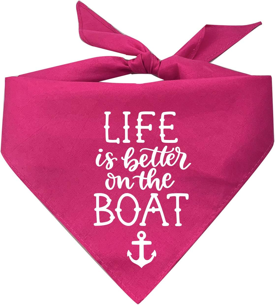 Bandana triángulo ajustable algodón 100 rosa intenso