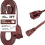 Cable extensión enchufe plano 16/3 SPT-3 13A 1m marrón