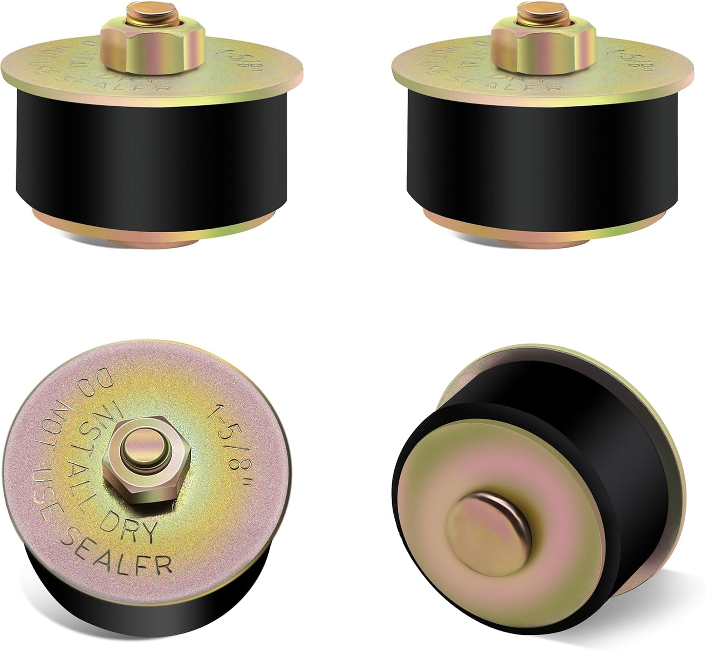Enchufe goma congelada 1-5/8" 4pzas para motor