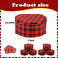 6 Latas Metal Redondas 7pulg para Galletas Regalo Rojo Negro