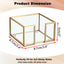 Soporte notas adhesivas vidrio dorado antiderrap