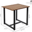 Mesa auxiliar Adirondack madera castaña 20" color marrón