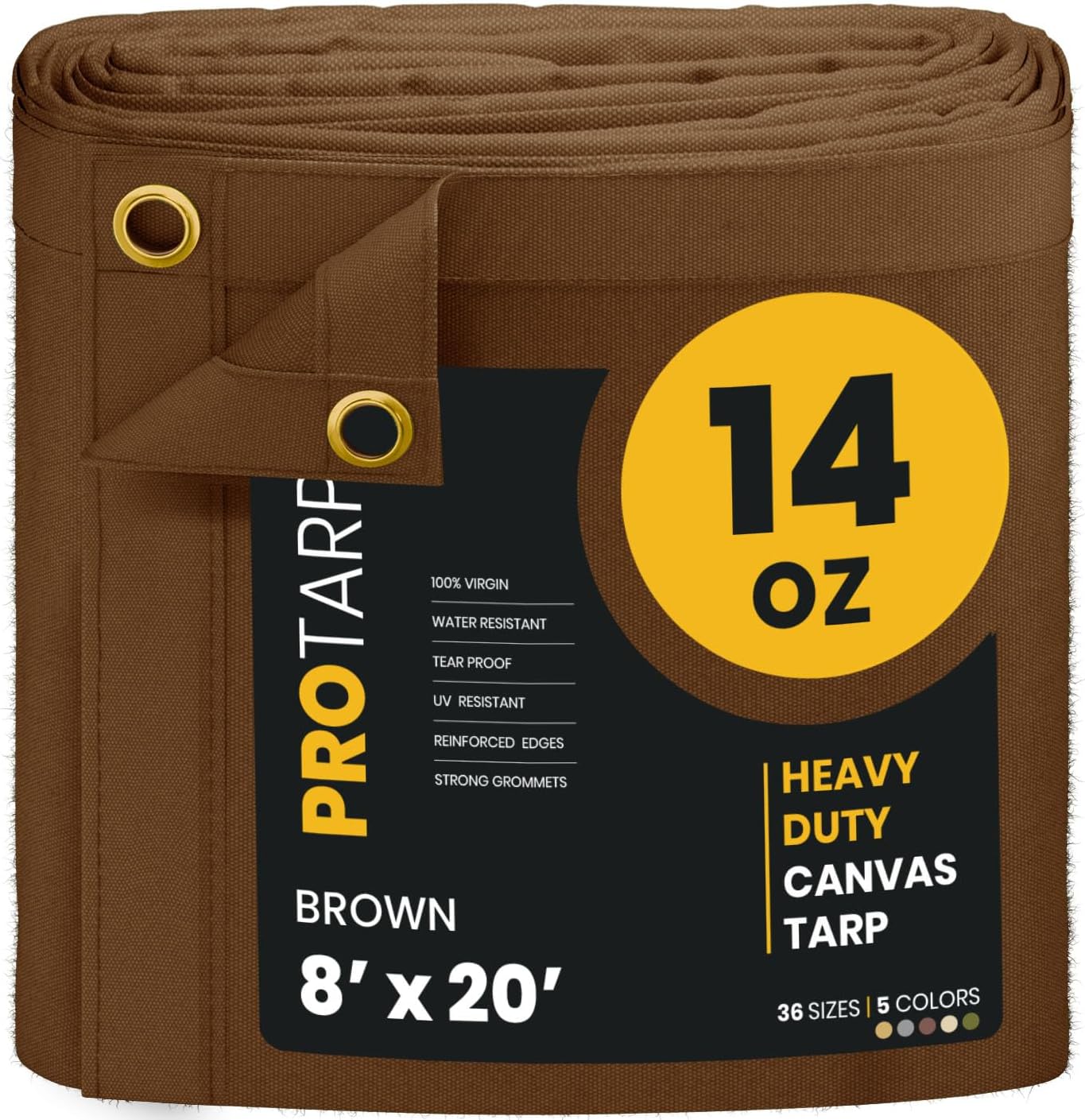 Lona resistente 14oz agua y UV con ojales latón