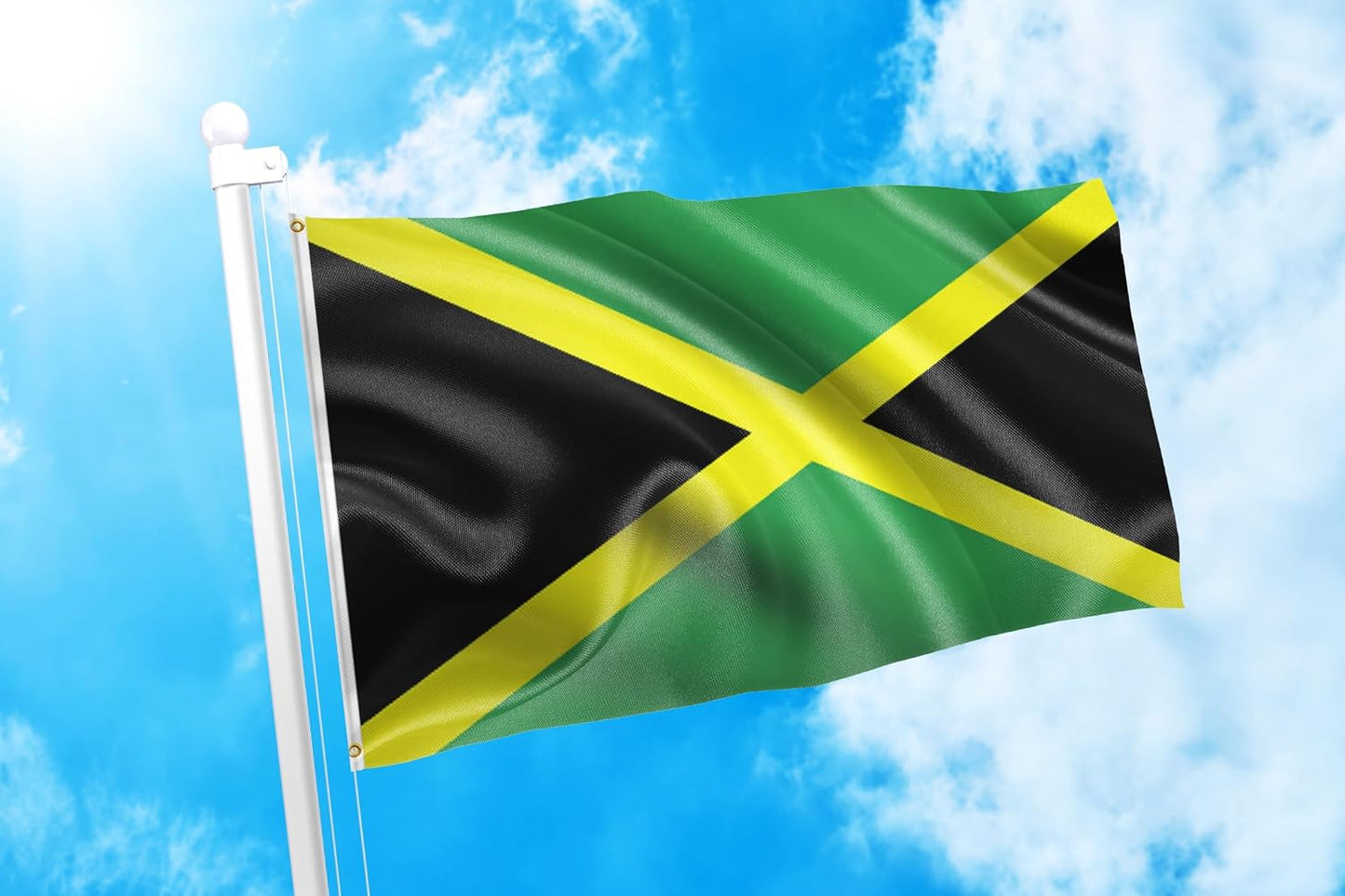 Bandera Jamaica 2x3ft 100% poliéster resistente UV