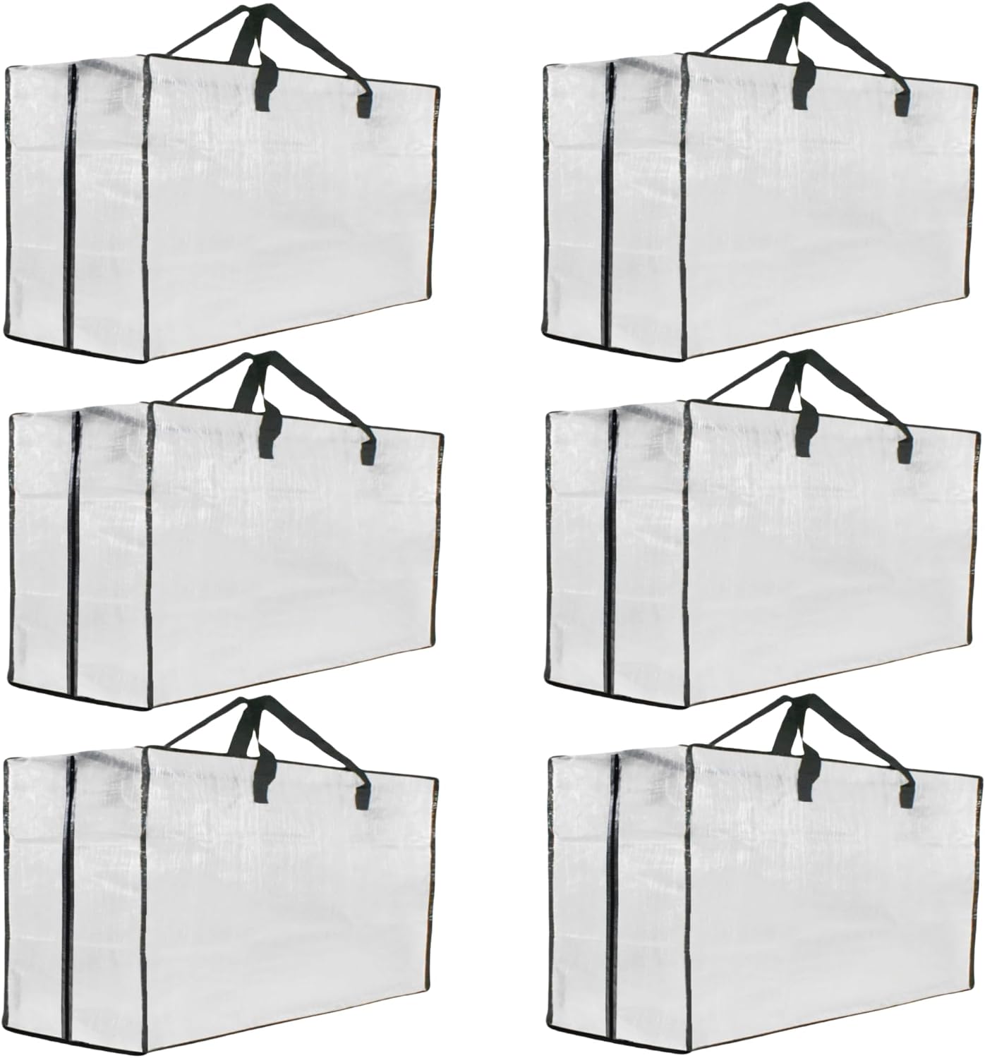 6 Pzas Bolsas Almacenamiento Transparentes con Cremallera