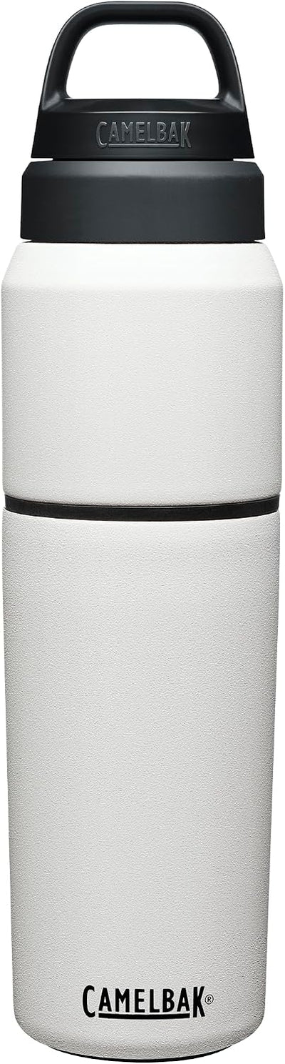 Botella agua acero inox con taza viaje