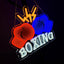 Letrero neón boxeo 13x13" luces pared bar club hotel