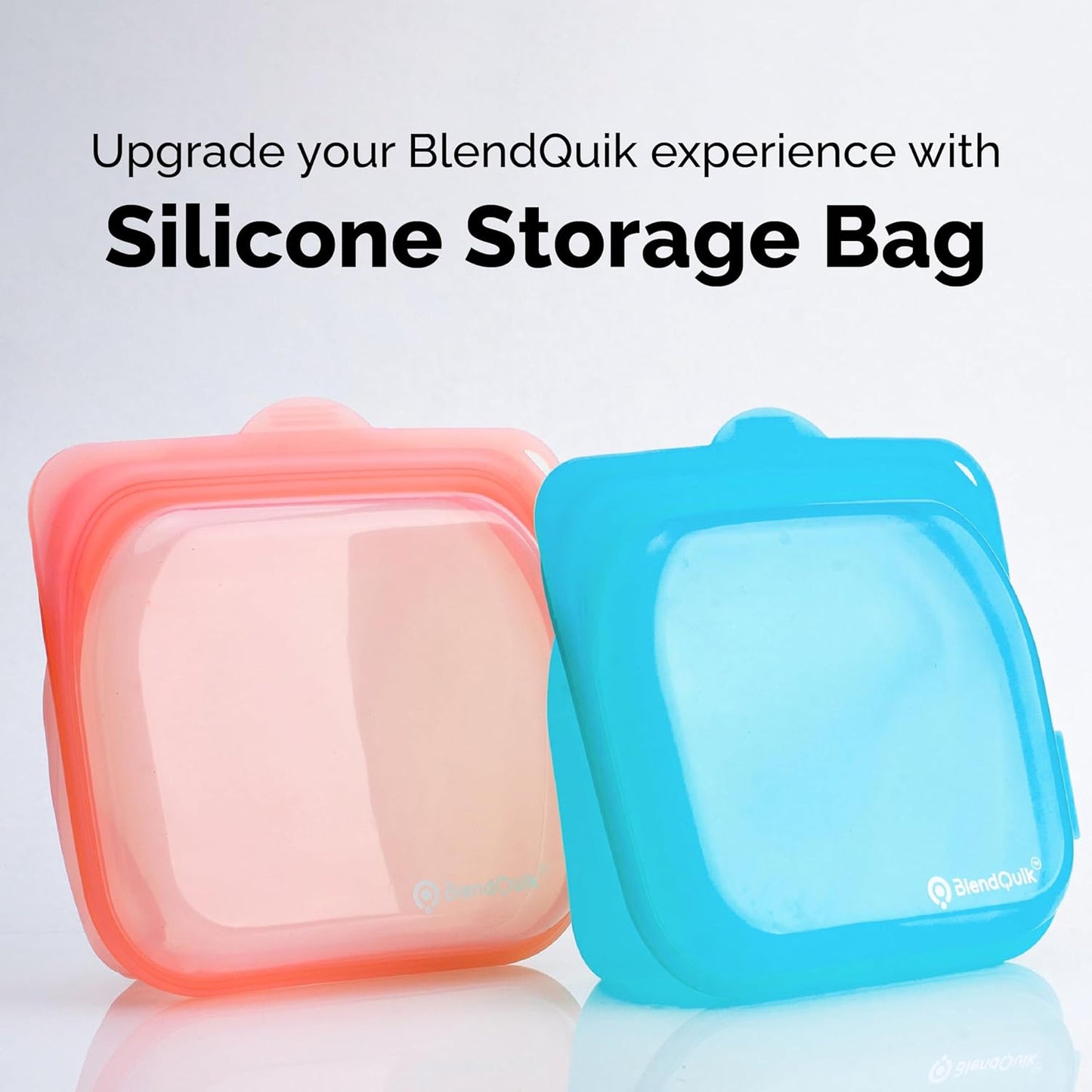 Bolsas silicona reutilizables para congelador 33.8oz azul