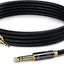 Cable audio TRS 1/8 a 1/4 pulg 4 pies chapado plata cobre