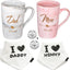 Tazas para parejas i love mommy daddy regalo embarazo