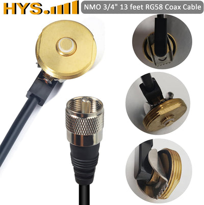 Conector NMO a PL259 para antenas VHF/UHF/CB