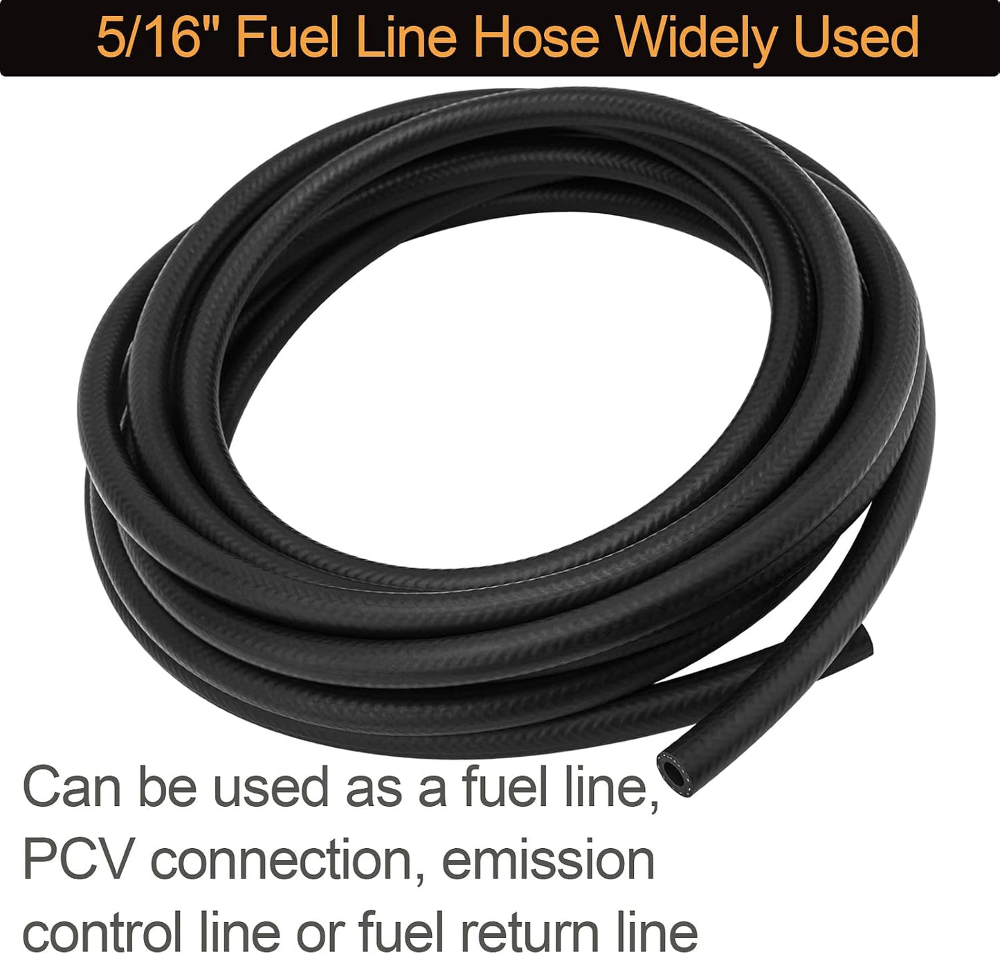 Manguera combustible 5/16" ID SAE 30R7 150psi 10'