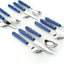 Set 12 cubiertos camping color azul