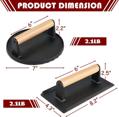 Prensa tocino hierro fundido 7pulg y 8x4pulg