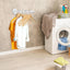 Perchero pared 2pzas 14" hierro fundido blanco