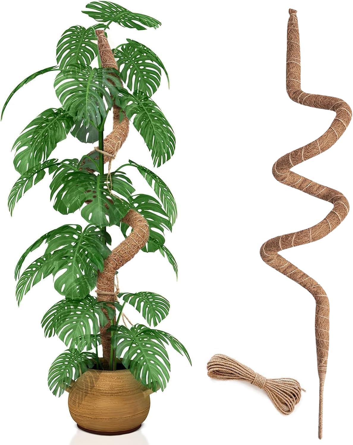 Poste musgo flexible 60pulg para plantas trepadoras interiores