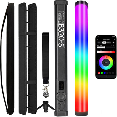 Barra luz RGB magnética 5200mAh 2500K-9900K estudio vlog