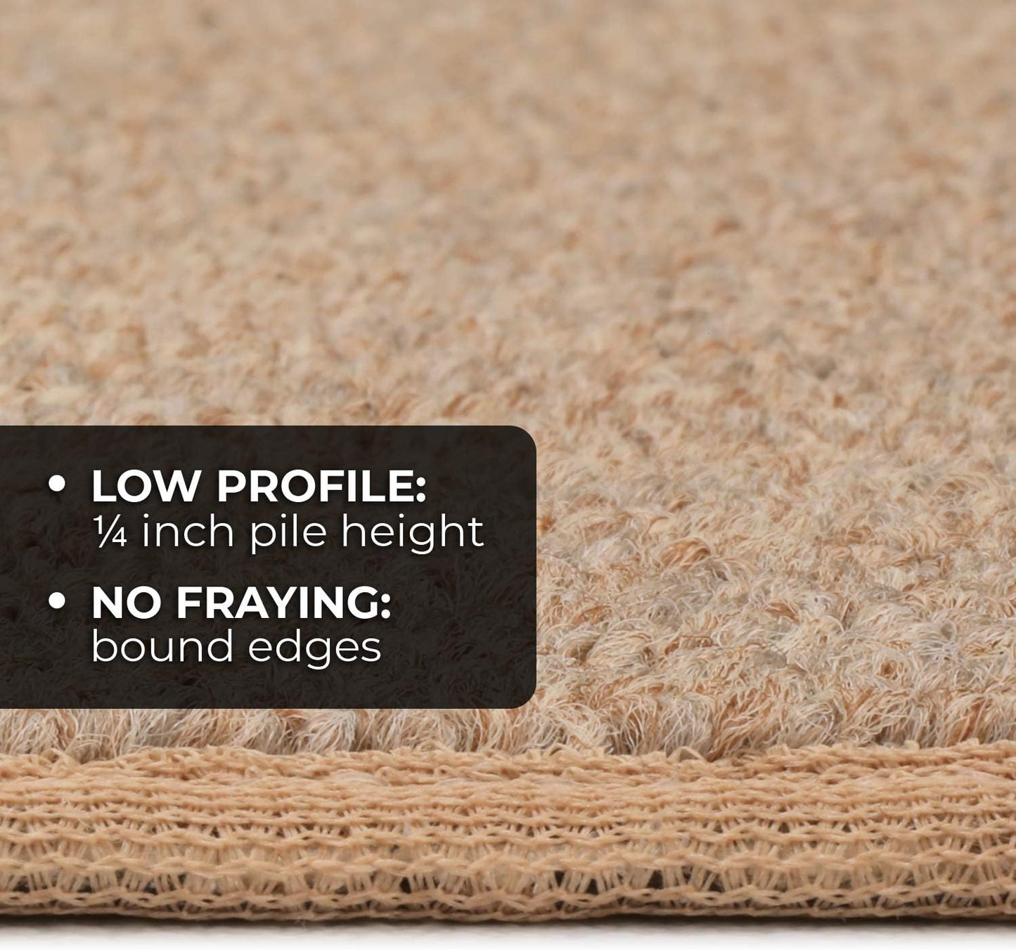 Alfombra antiderrap interior beige guijarro 2x3ft
