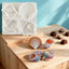 Molde silicona caracolas 3D para fondant cupcakes chocolates