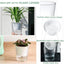 8 Macetas Transparentes Riego Automático 4.5pulg Interior