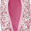 Bolsa maquillaje con cremallera flores portátil para mujer