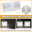 Lámpara LED techo doble cúpula 11-18V para auto caravana
