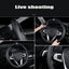 Funda volante fibra carbono cuero antiderrap 15"