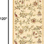 Alfombra pasillo 2ft3pulg x 10ft marfil multicolor
