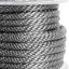 Cuerda anclaje trenzada 3/8" gris con grillete acero inox